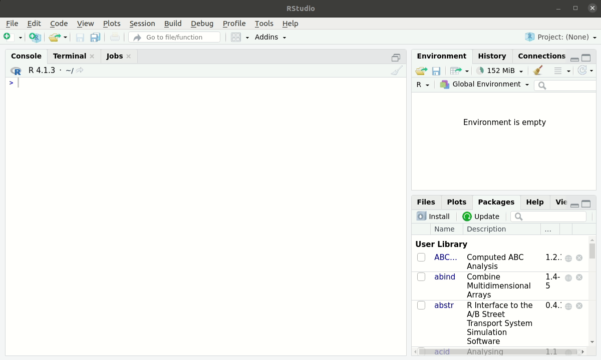 How to create a R project in RStudio